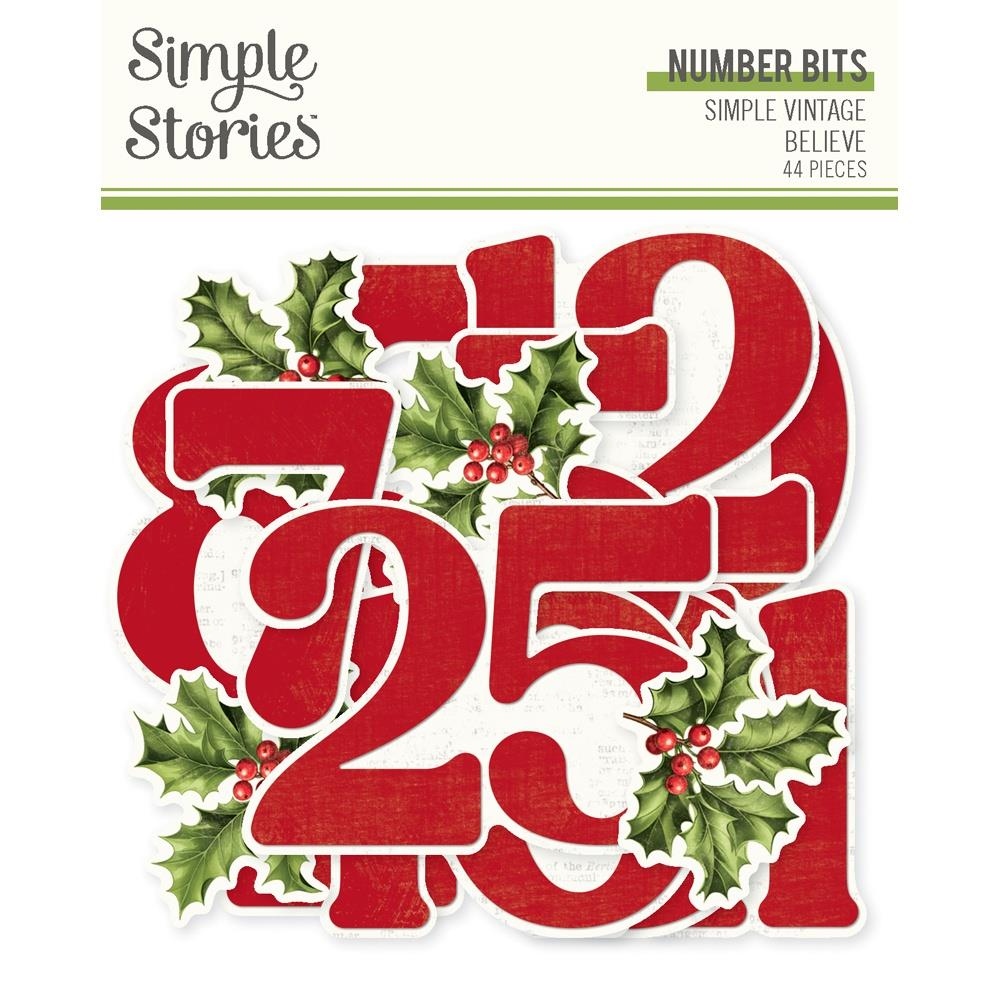 Believe Bits & Pieces Die-Cuts Number