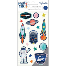 Field Trip Embossed Puffy Stickers