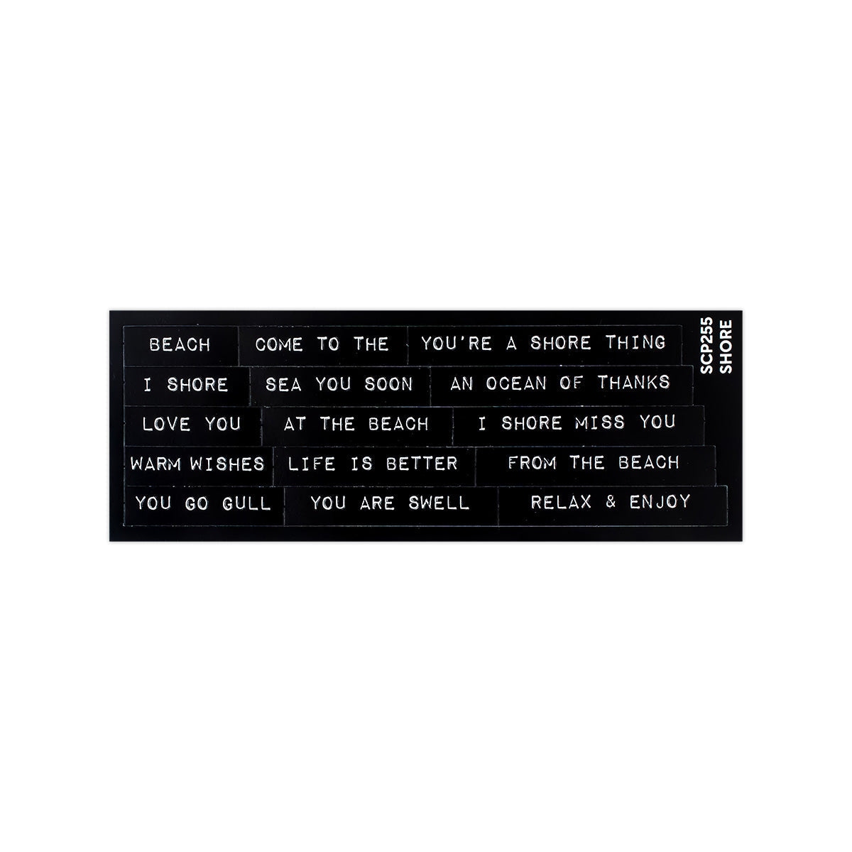 Subsentiments Shore Diecut