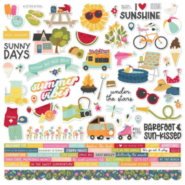 Summer Lovin' Cardstock Stickers Combo