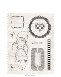 Gorjuss Rubber Stamps Holly