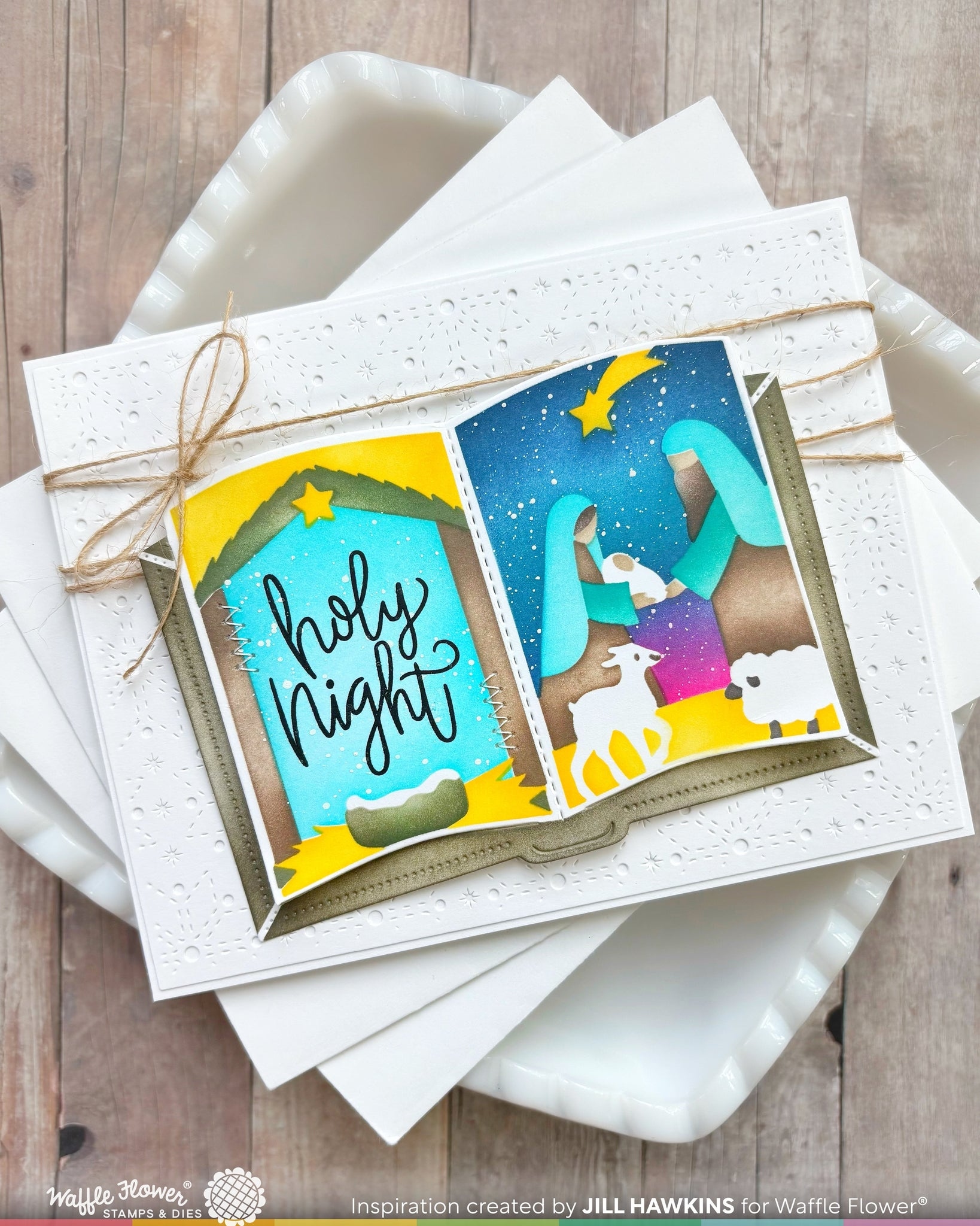 Open Book Holiday Sayings Stamp Set