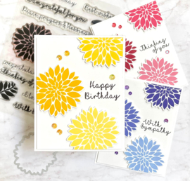 Vibrant Sentiments Stamps