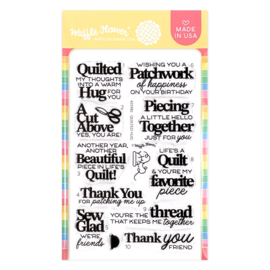 Quilted Hug Sentiments Stamp Set