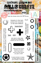 #0489 Wisecracks A5 Clear Stamp Set