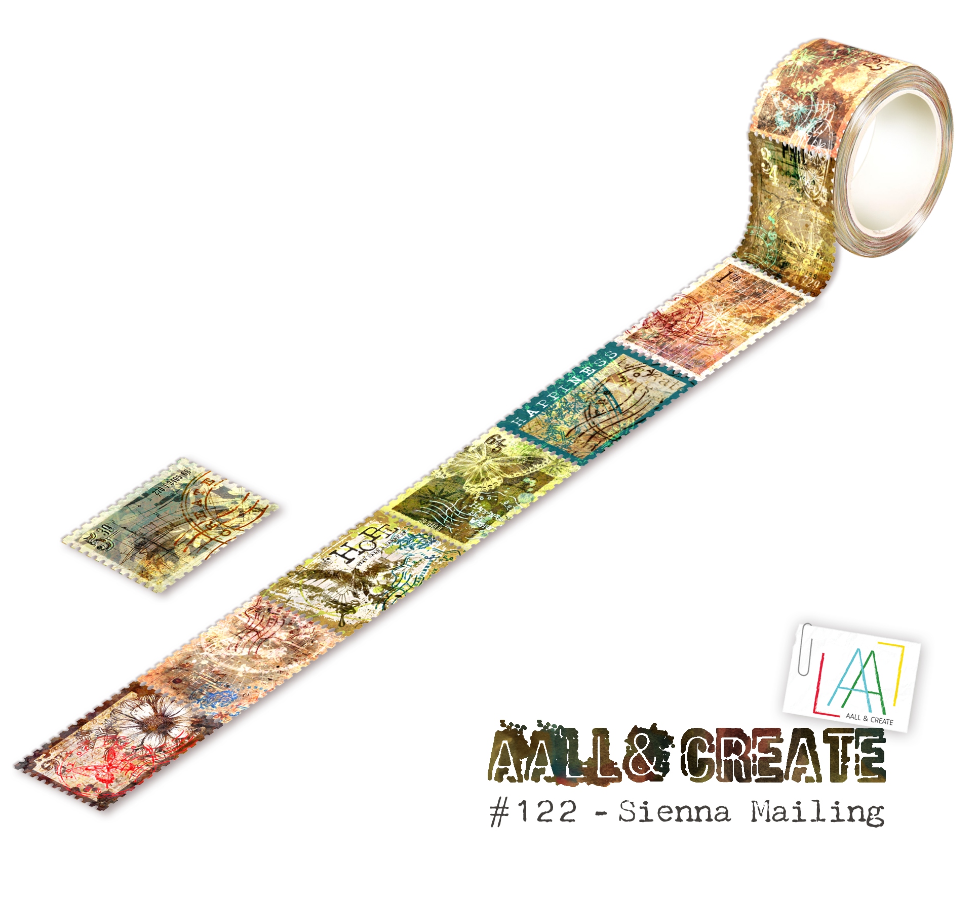 #122 Sienna Mailing 25mm x 5m Washi Tape
