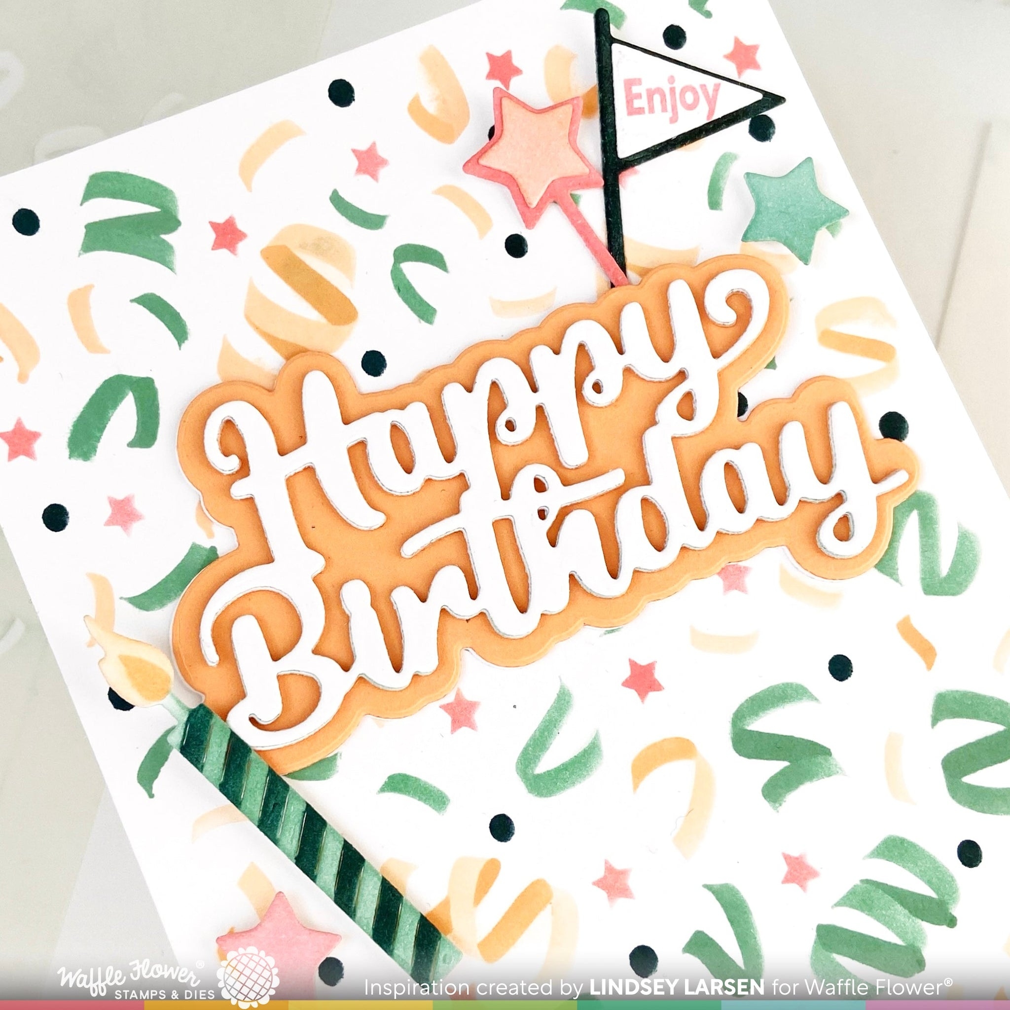 Confetti Background Stencil