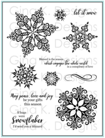 Sparkling Snowflakes Stamps