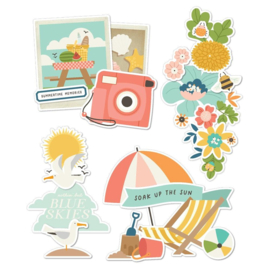 Summer Snapshots Layered Chipboard