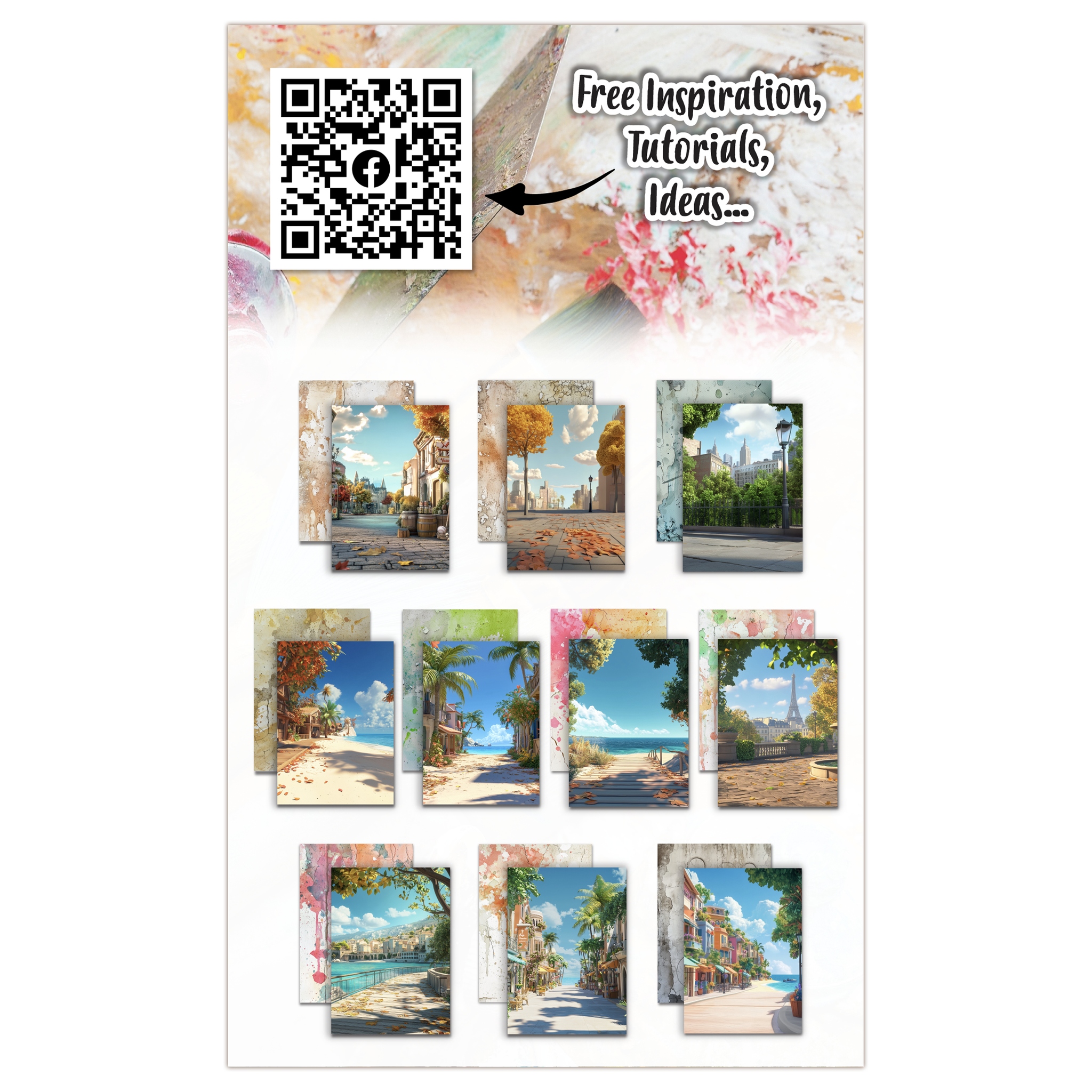 #38 Sun-Kissed Streets A6 Design Paper