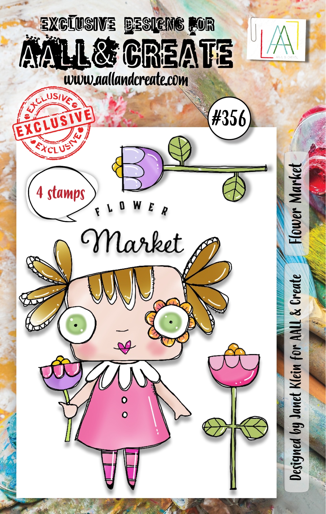 #0356 Flower Market A7 Clear Stamp Set