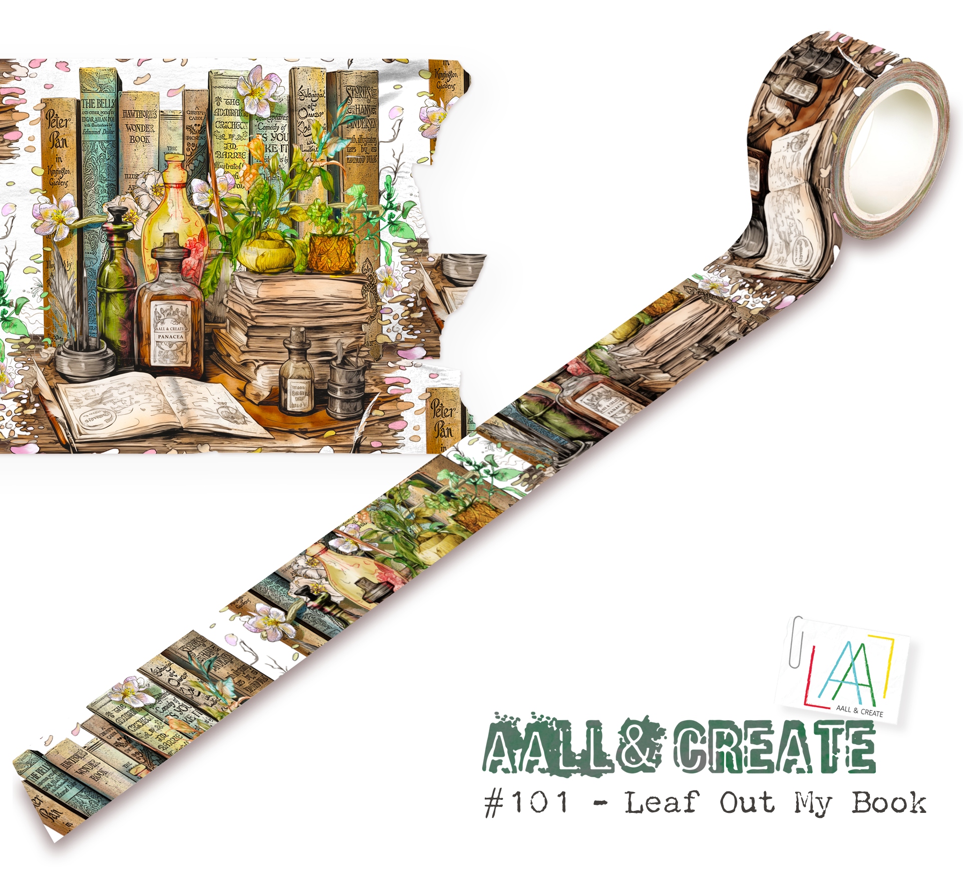 #101 Leaf Out My Book (Layer-It-Up!) Washi Tape