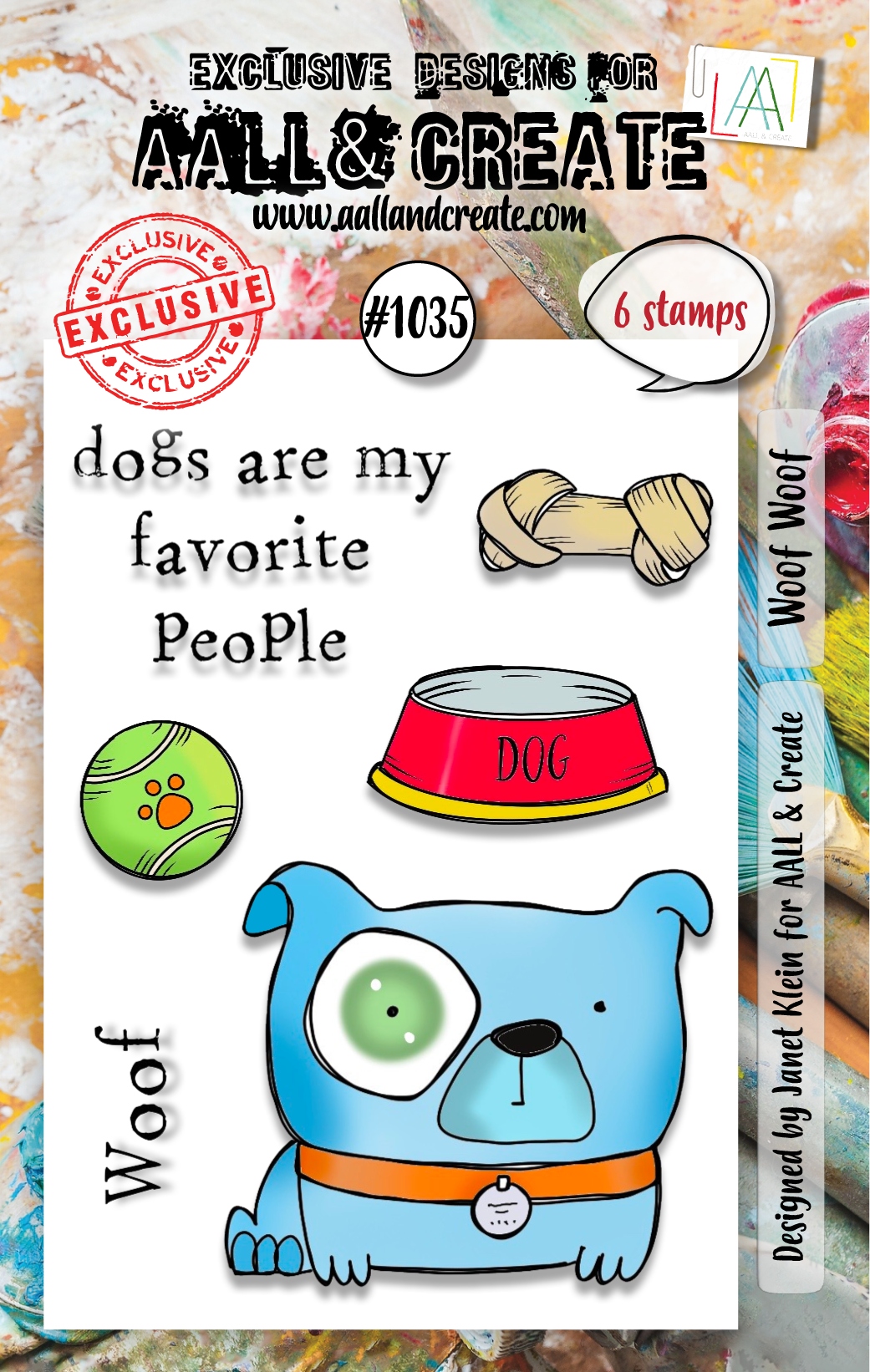 #1035 Woof Woof A7 Stamp