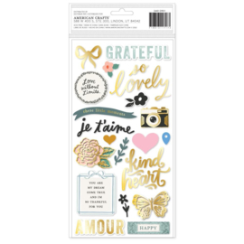 Parasol Splendid Phrase/Puffy Thickers Stickers