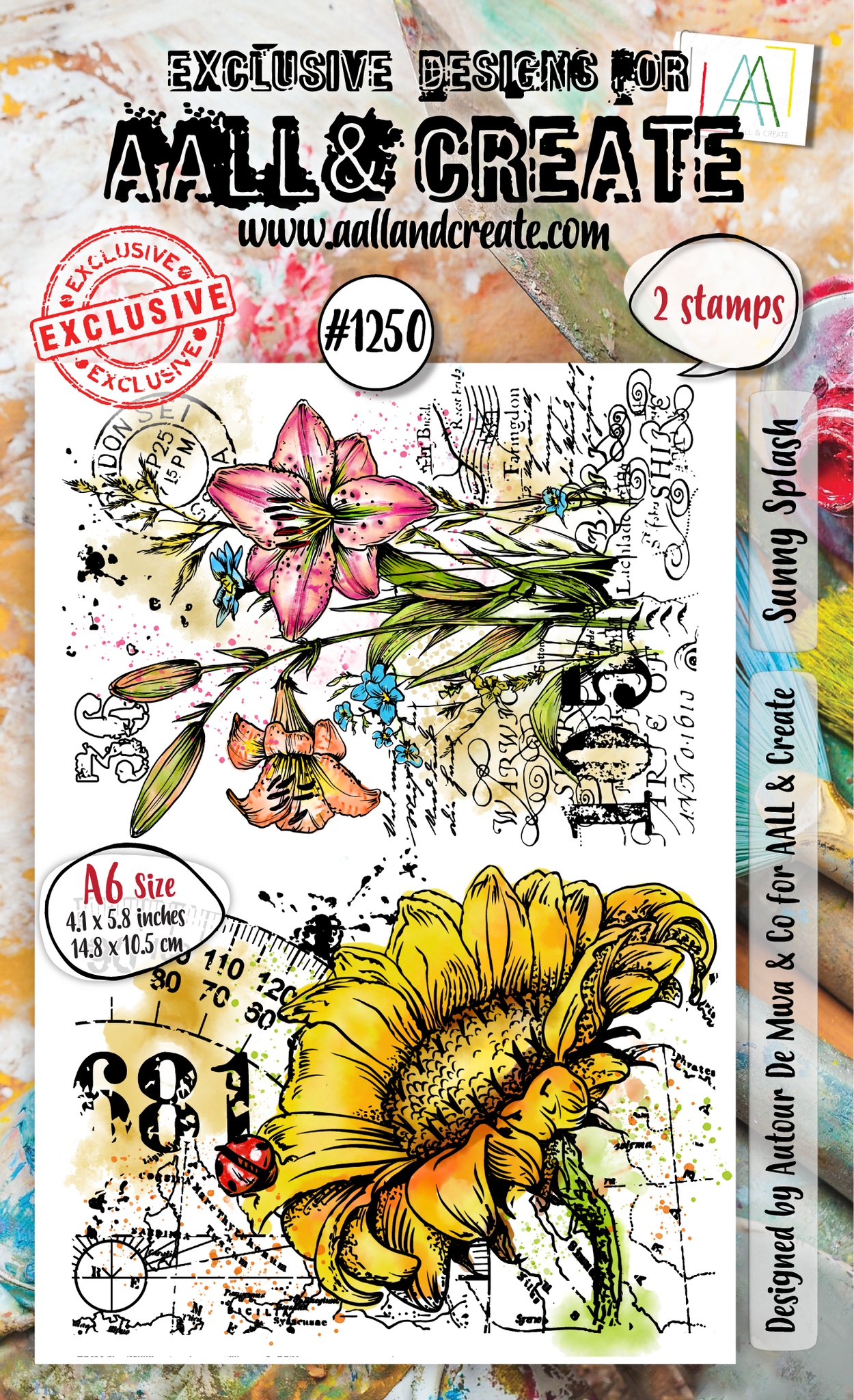 #1250 Sunny Splash A6 Stamp Set