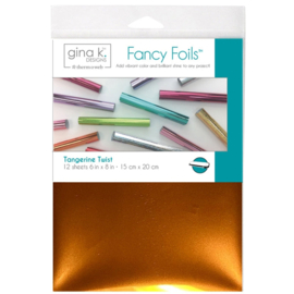 Tangerine Twist Fancy Foils 6" x 8"