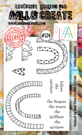 #0524 Follow Rainbows A6 Clear Stamp Set