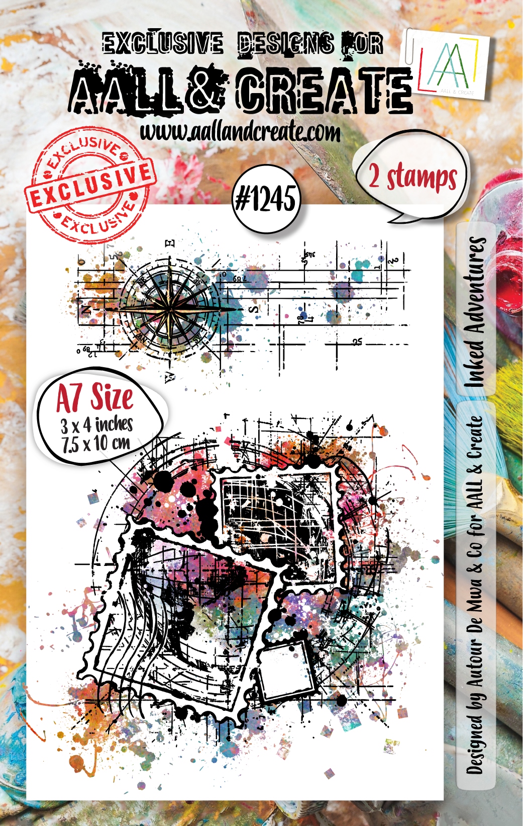#1245 Inked Adventures A7 Stamp Set