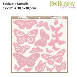 Stickable Stencil Butterflies