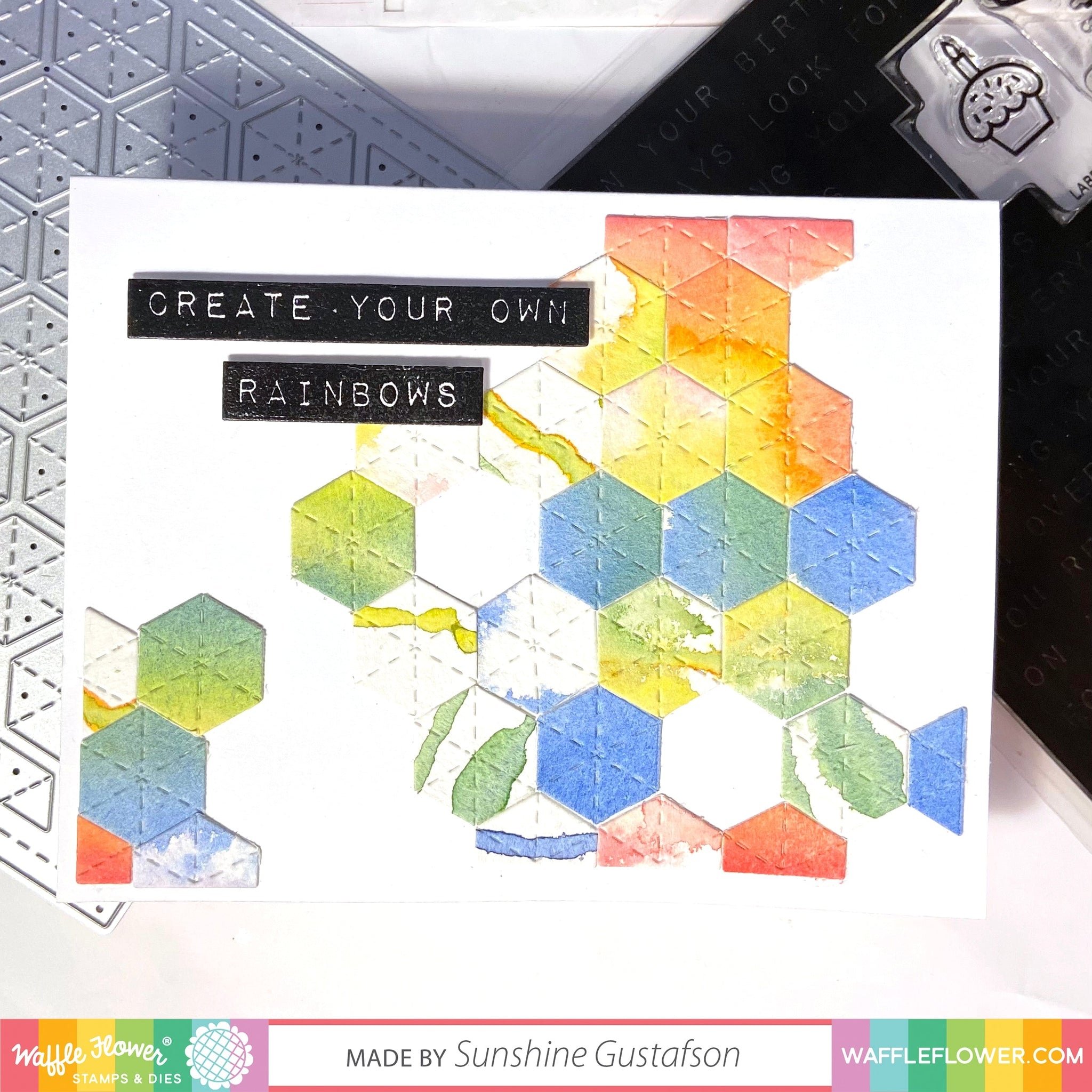 Quilt Hexagon Panel Die