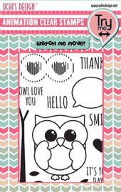 Animation Clear Stamp & Dies Owly Eyes