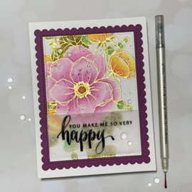 Happy Flowers Stamps