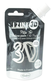 Izink 3D Texture Paste Pearly Silver