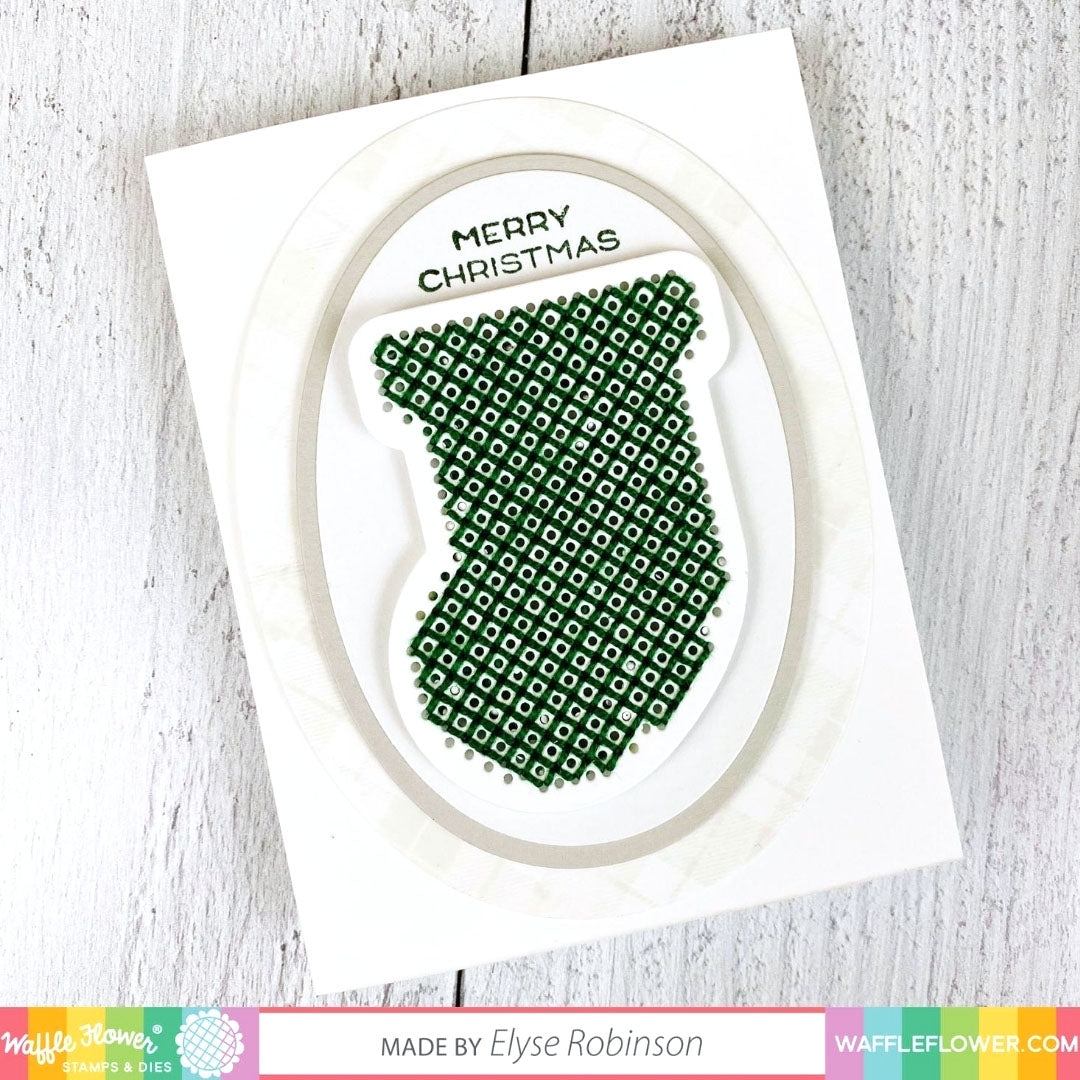 Stitchable Christmas Stocking Die