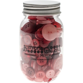 Button Mason Jars Valentine