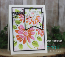 Spring Daisies Layering Stencil