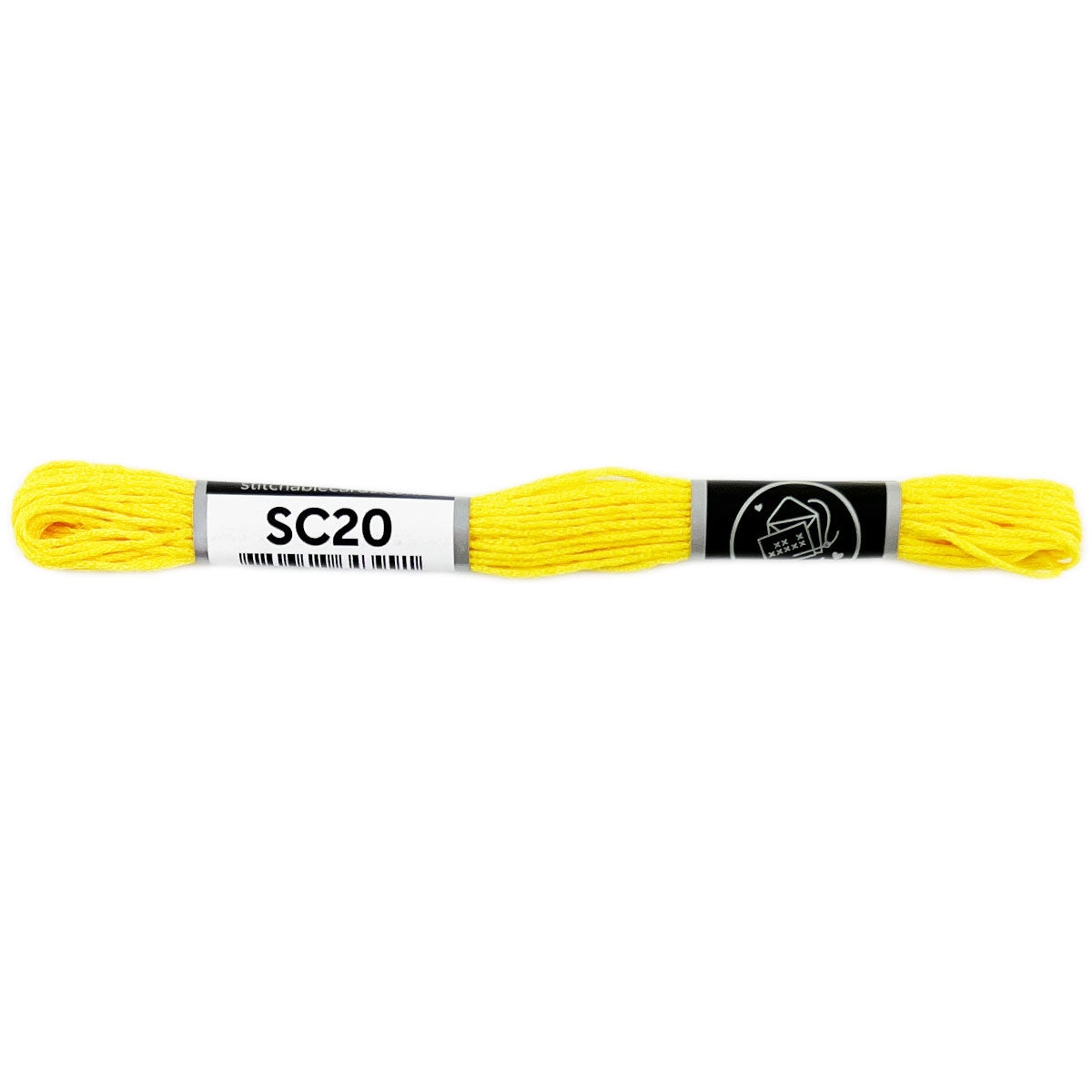 SC20 Embroidery Floss - Bright Yellow 5/pk