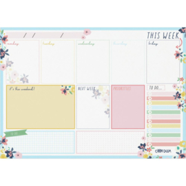 Ditsy Floral Weekly Planner Pad A4