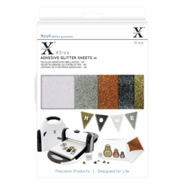 Xtra A5 Adhesive Glitter Sheets Metallics