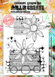 #0109 Blossomed Numbers A4 Clear Stamp Set