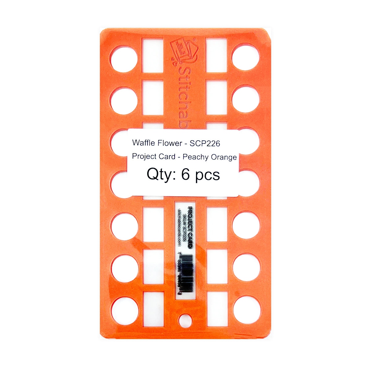 SC Project Card - Peachy Orange - 6pc