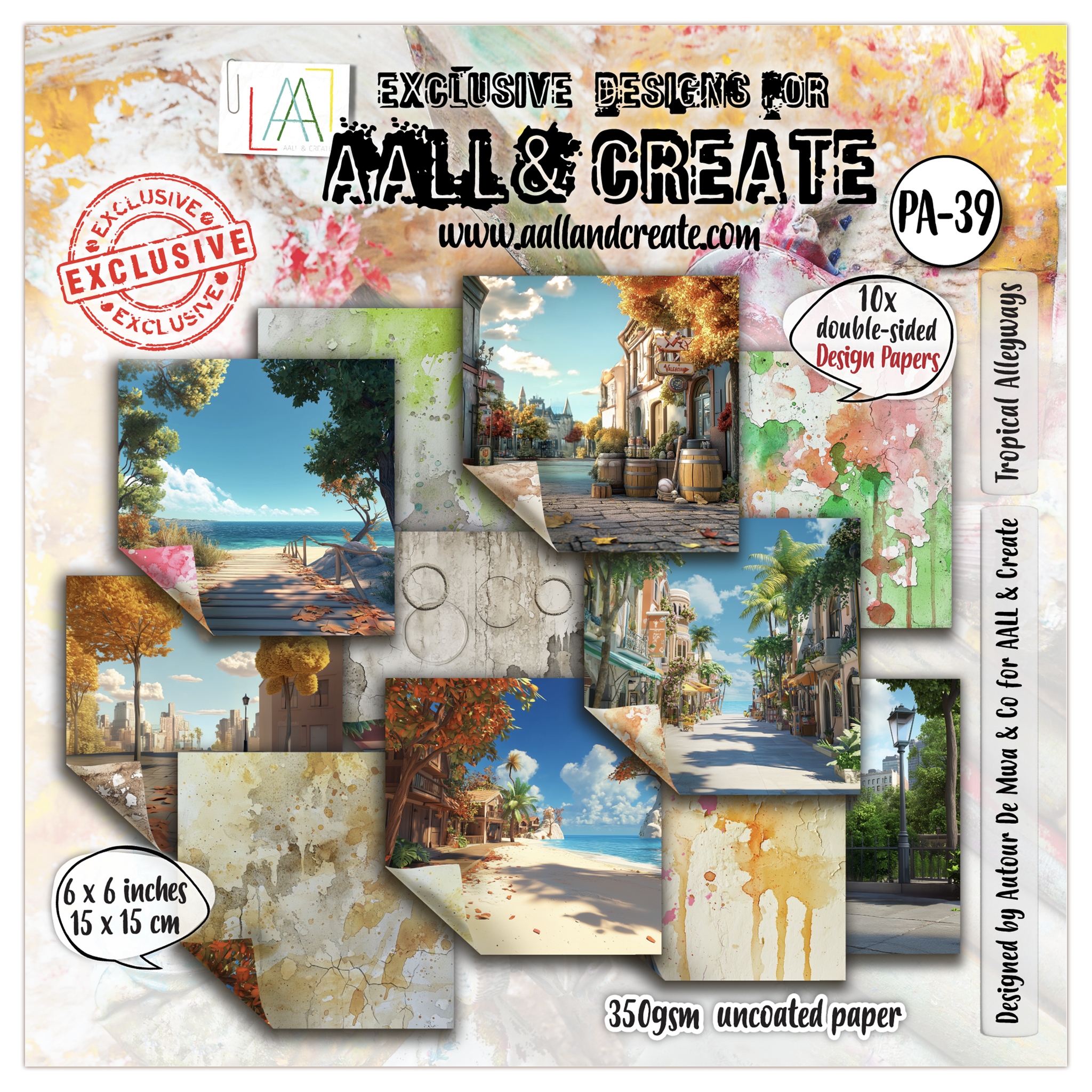 #39 Tropical Alleyways 6 x 6 (inch) Design Paper