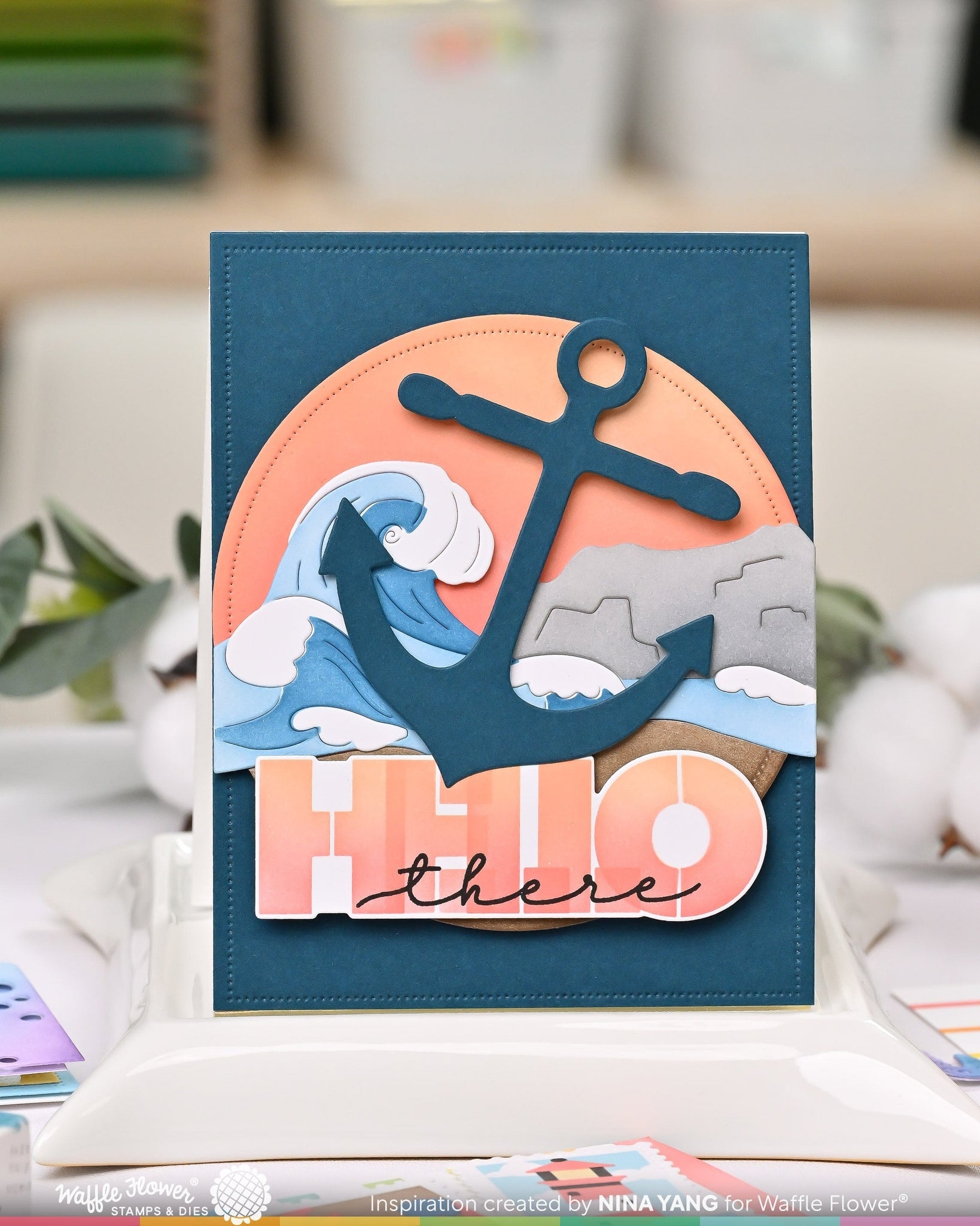 Overlapping Hello Die-n-stencil