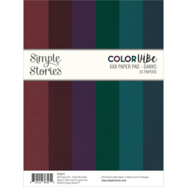 Color Vibe Darks Paper Pad 6"X8"