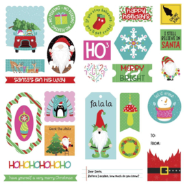 Tulla & Norbert's Christmas Party Ephemera Cardstock Die-Cut