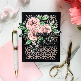 Floral Trio Clear Stamp Set 4"X6"