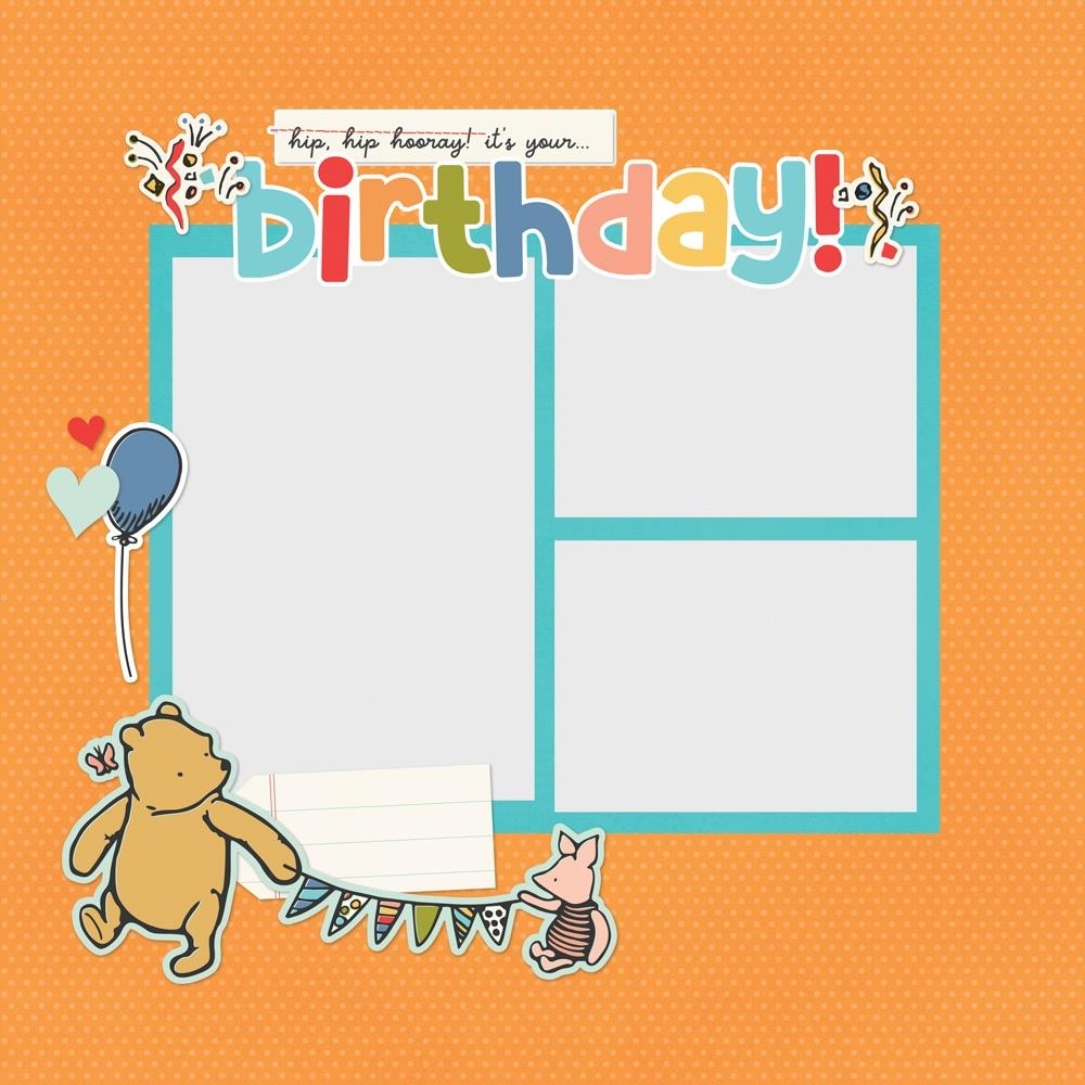 Say Cheese Classic Pooh Birthday Simple Pages Page Pieces