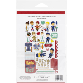 First Responders Ephemera Cardstock Die-Cuts