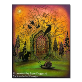 LAV611 Forest Temple Stamp