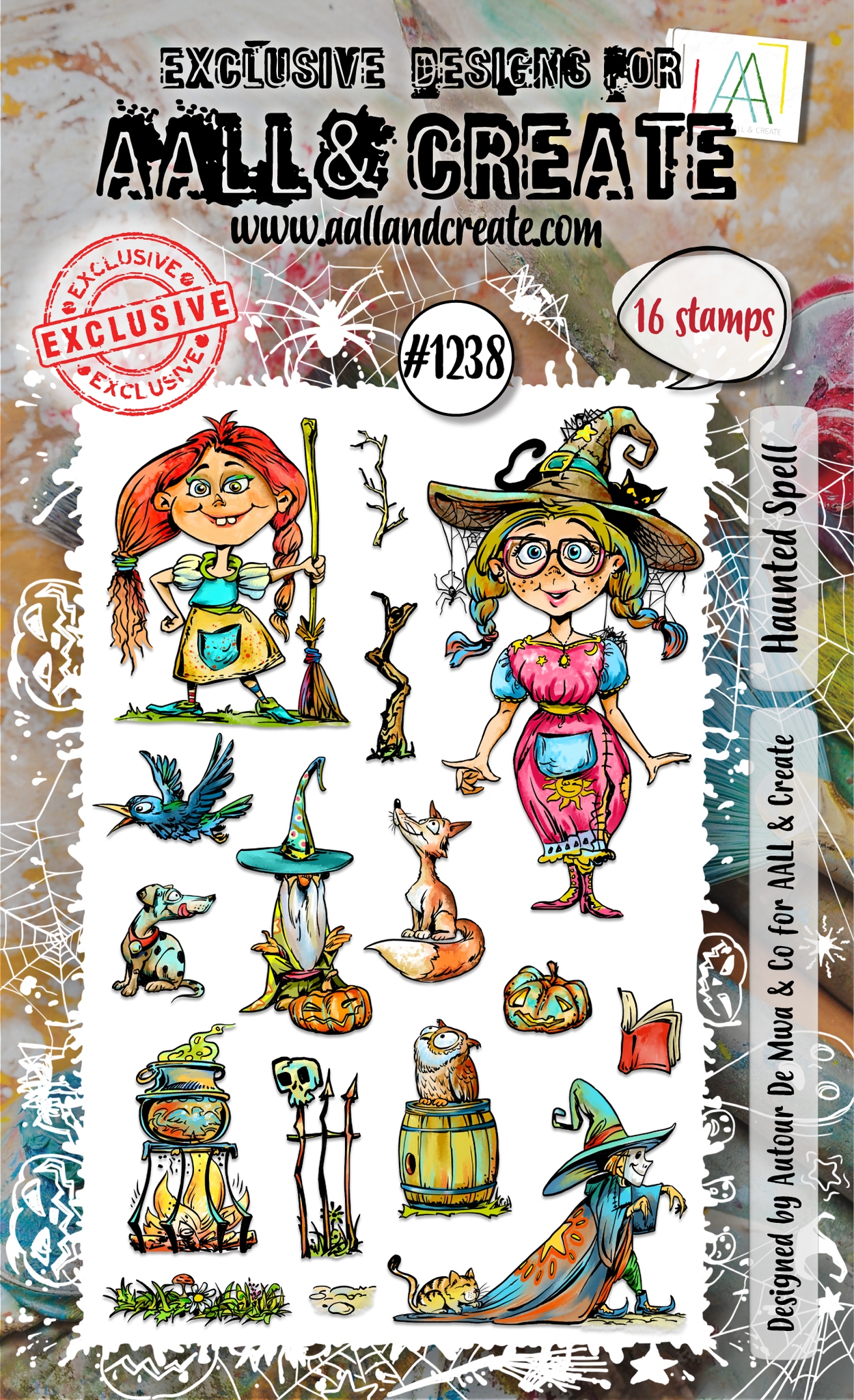 #1238 Haunted Spell A6 Stamp Set