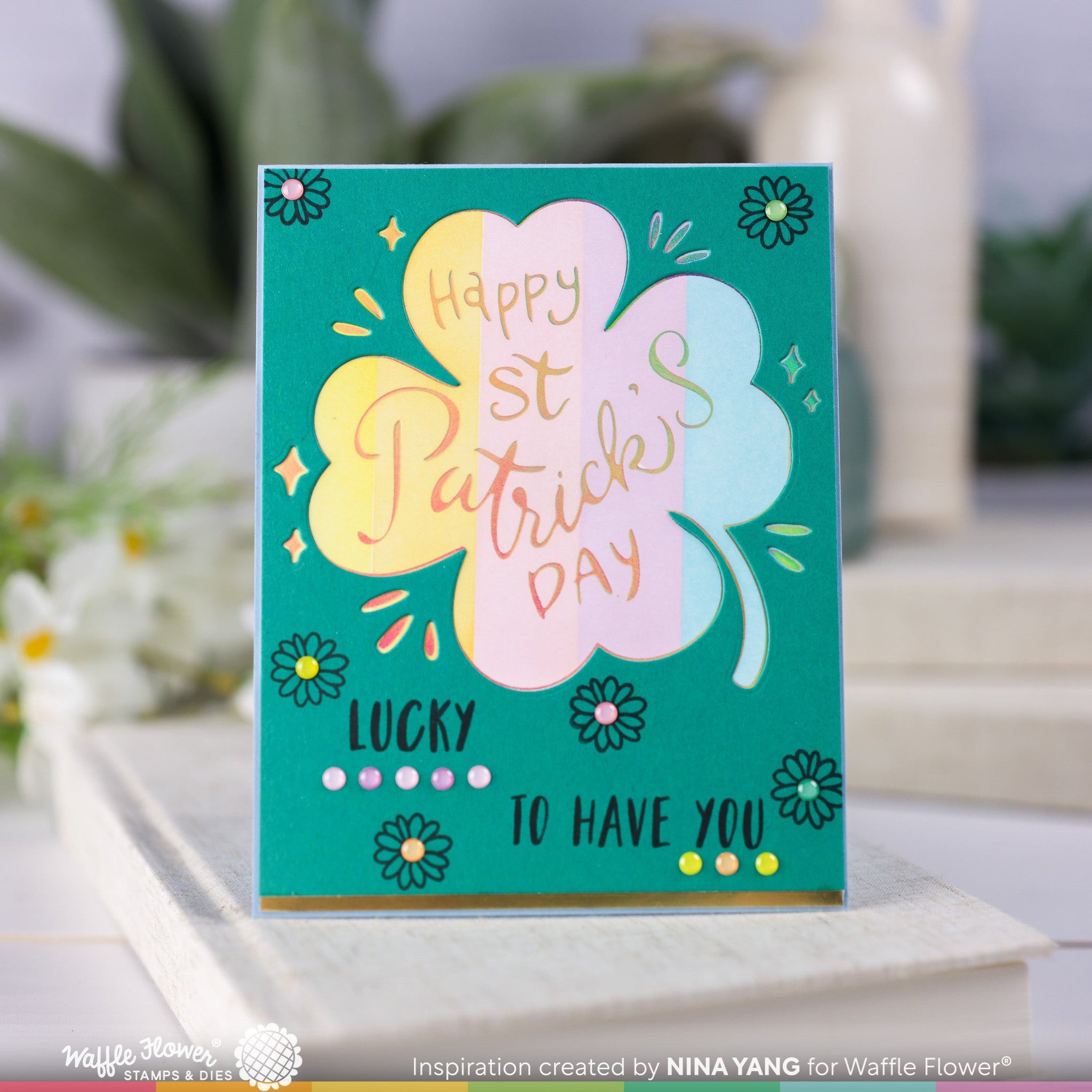 Lucky Clover Foil Plate