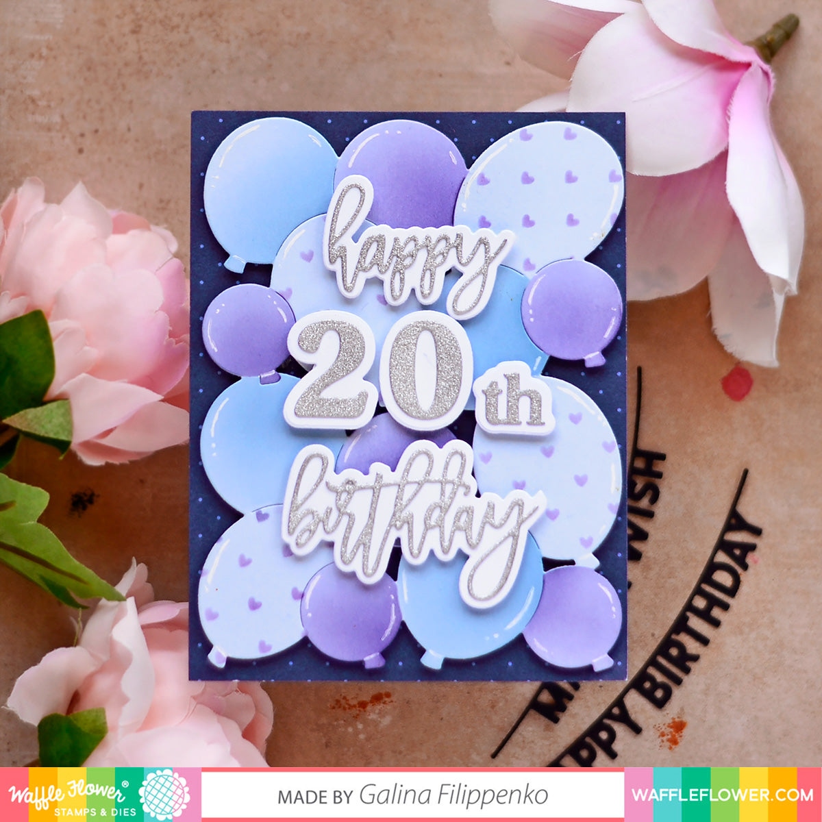 Balloon Background Stencil Trio