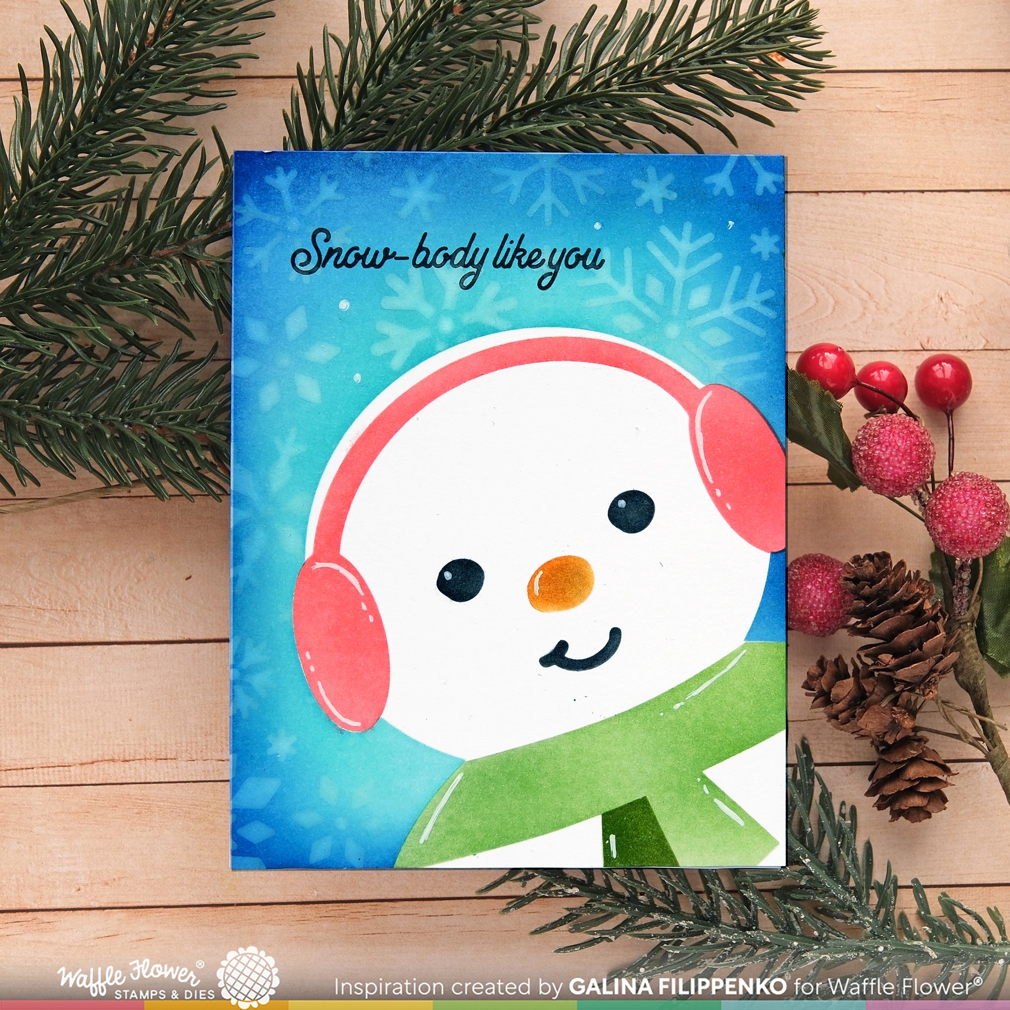 Oversized Snowman Stencil