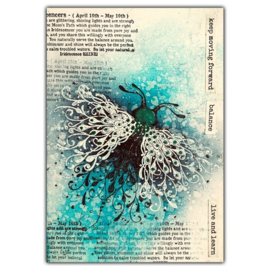 LAV869 Botanical Blossoms Bud Stamp