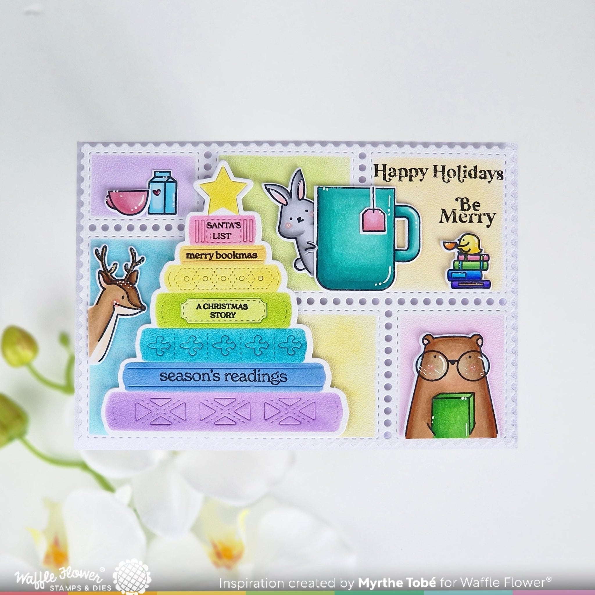 Merry Bookmas Sentiments Stamp Set