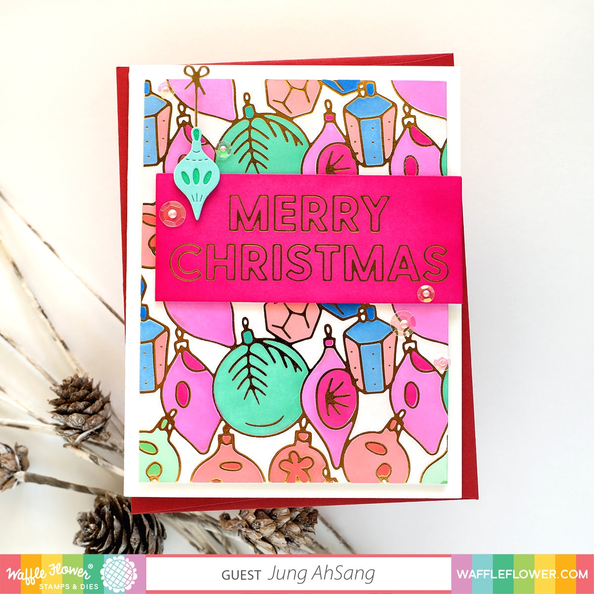 Ornaments Background Foil Plate